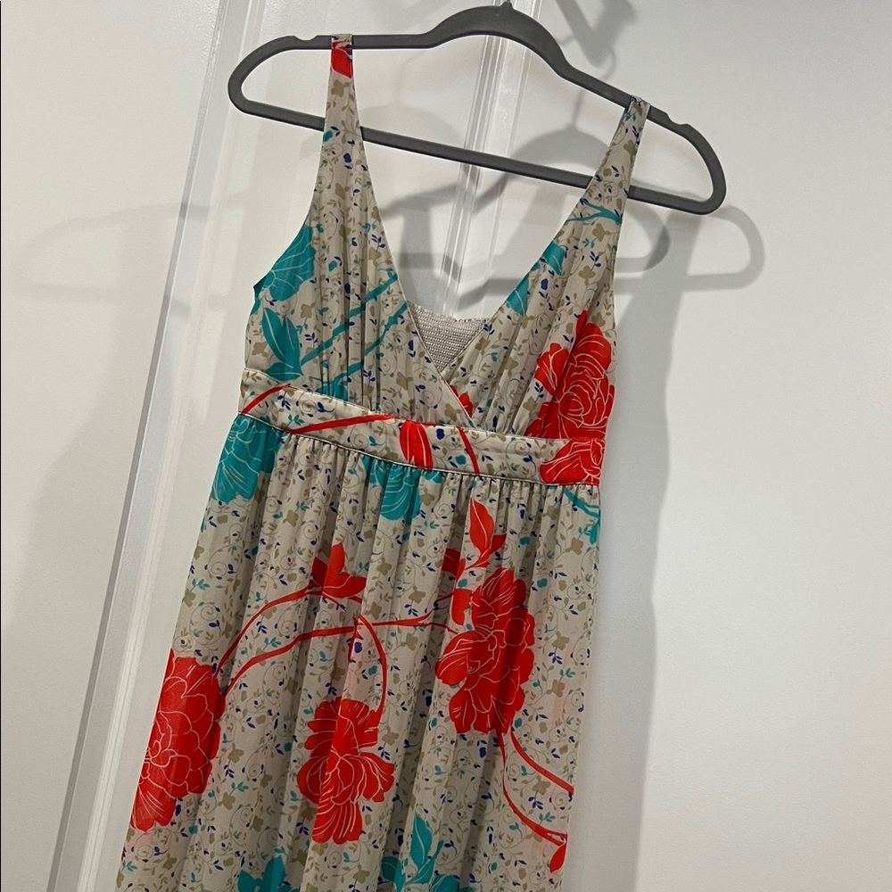 Mango Bold Floral Maxi Dress